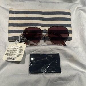 Jcrew Crewcuts kids aviator sunglasses with case